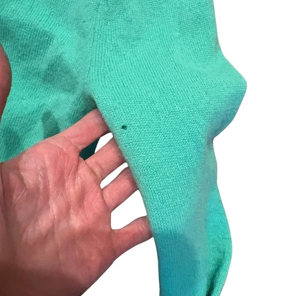 J. Crew green Cashmere Sweater xs